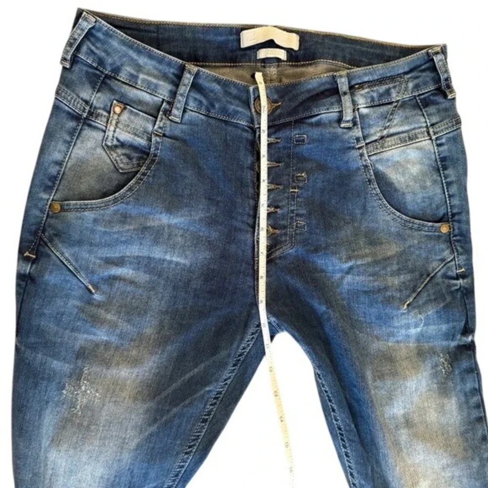 ZHRiLL Designer Turkish Denim Slim Fit Jeans | Size 27 (29) |‎ Button Fly